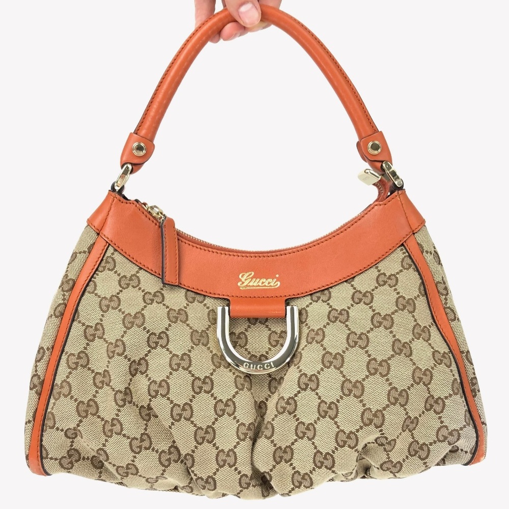 Gucci Abbey GG Monogram Canvas Shoulder Bag *authentic*